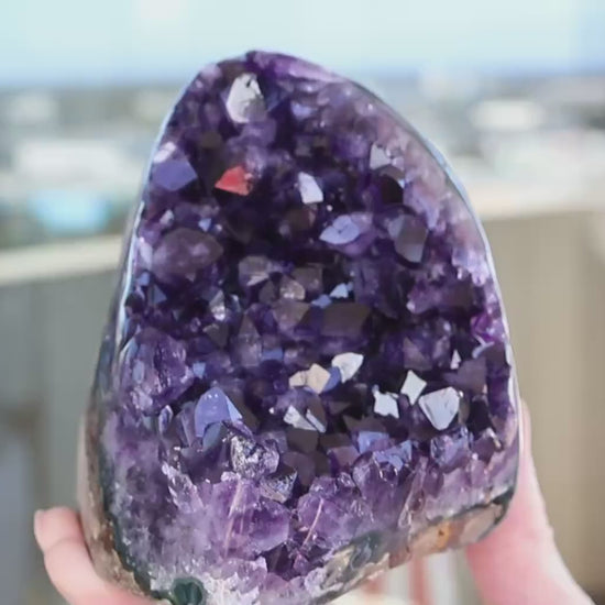 Large Amethyst Geode Cluster 1155g Deep Purple Quartz Crystal Cluster Raw Amethyst Statement Home Decor