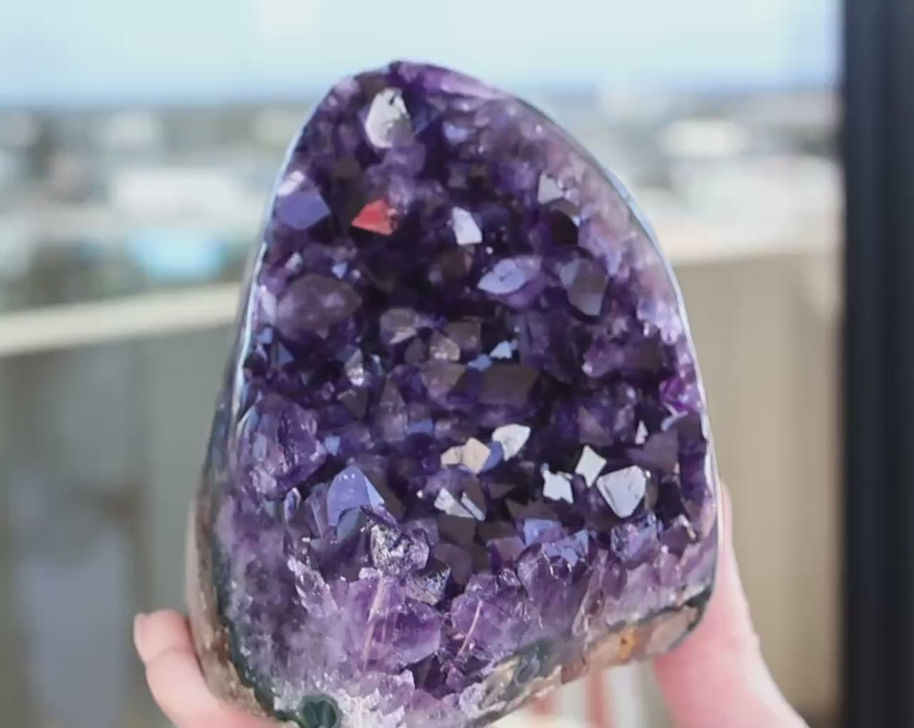 Large Amethyst Geode Cluster 1155g Deep Purple Quartz Crystal Cluster Raw Amethyst Statement Home Decor