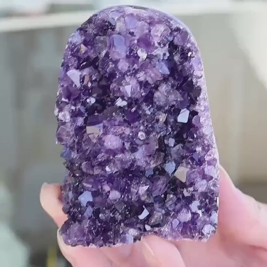 Amethyst Geode Cluster 552g Natural Amethyst Cluster Purple Quartz Crystal Home Decor Unique Gift