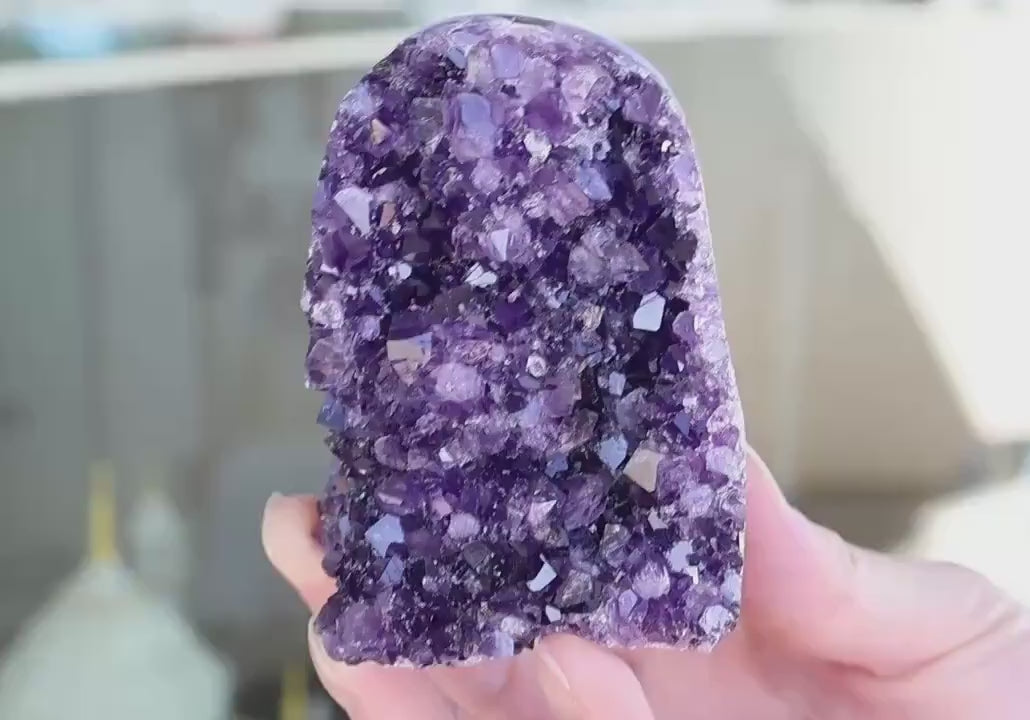 Amethyst Geode Cluster 552g Natural Amethyst Cluster Purple Quartz Crystal Home Decor Unique Gift