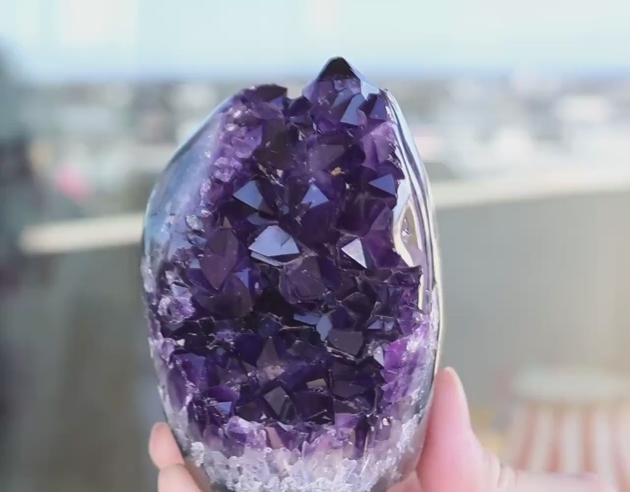 Amethyst Geode Cluster 892g Deep Purple Crystal Quartz Cluster Large Raw Amethyst Home Decor Gift