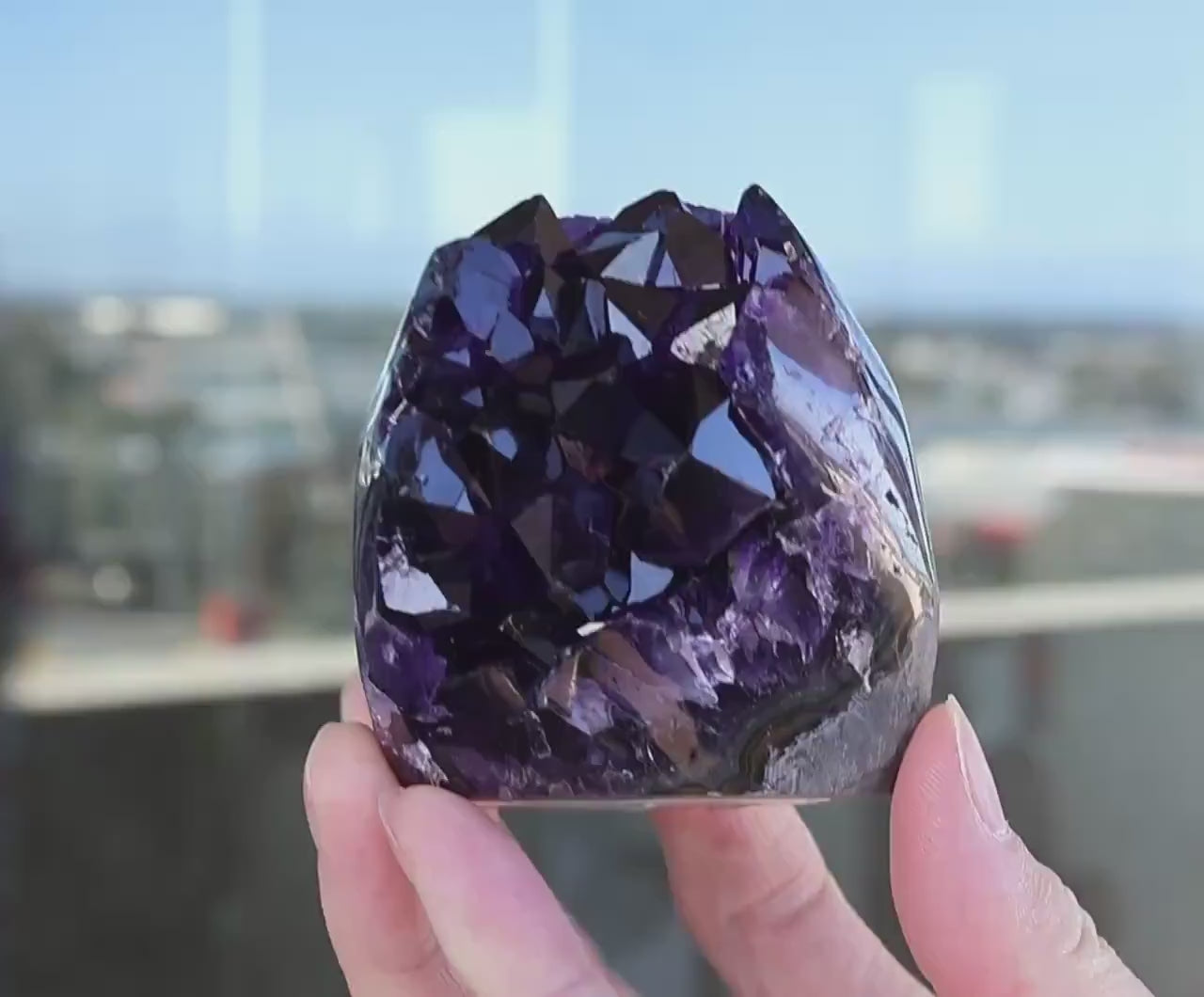Amethyst Geode Cluster 343g Deep Purple Quartz Crystal Cluster Raw Amethyst Home Decor Unique Gift