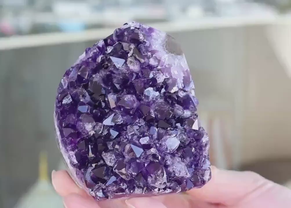Amethyst Geode Cluster 553g Natural Crystal Cluster Purple Quartz Home Decor Unique Gift Raw Amethyst Stone