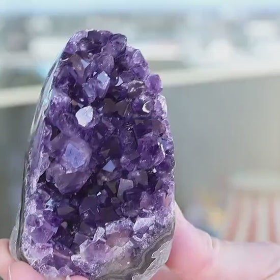 Amethyst Geode Cluster 359g Natural Purple Quartz Crystal Cluster Raw Amethyst Home Decor Unique Gift