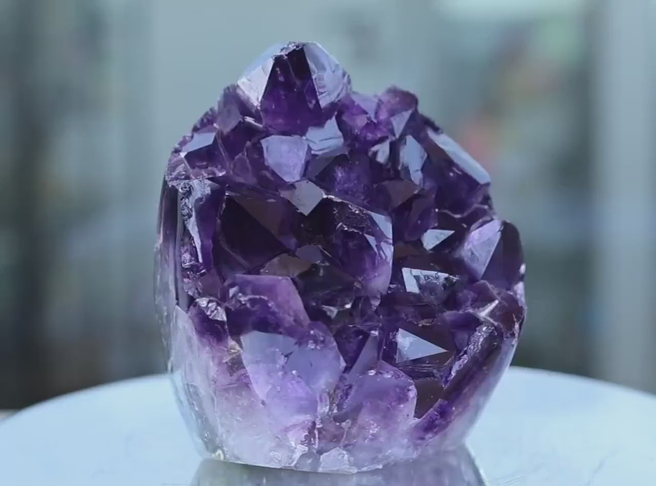 Amethyst Crystal Cluster, Deep Purple Amethyst, Natural Amethyst Crystal, Raw Amethyst, Purple Crystal, Quartz Crystal, 291g