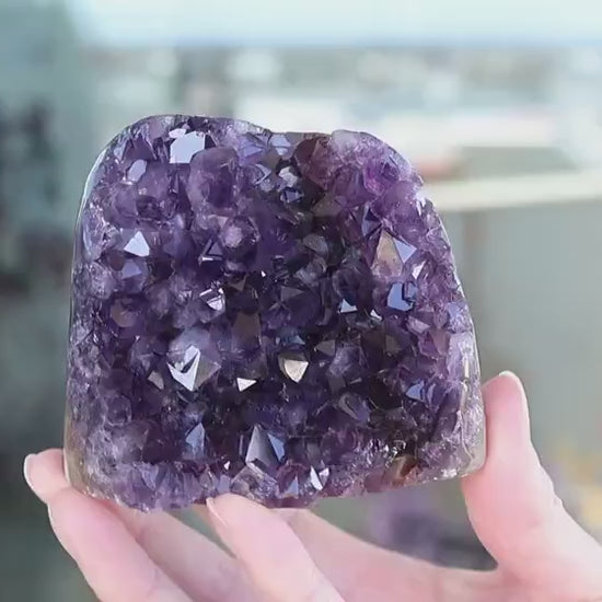 Amethyst Geode Cluster 633g Natural Purple Quartz Crystal Cluster Home Decor Unique Gift Raw Amethyst