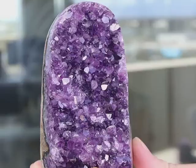 Amethyst Geode Cluster 517g Deep Purple Quartz Crystal Cluster Raw Amethyst Home Decor Unique Gift