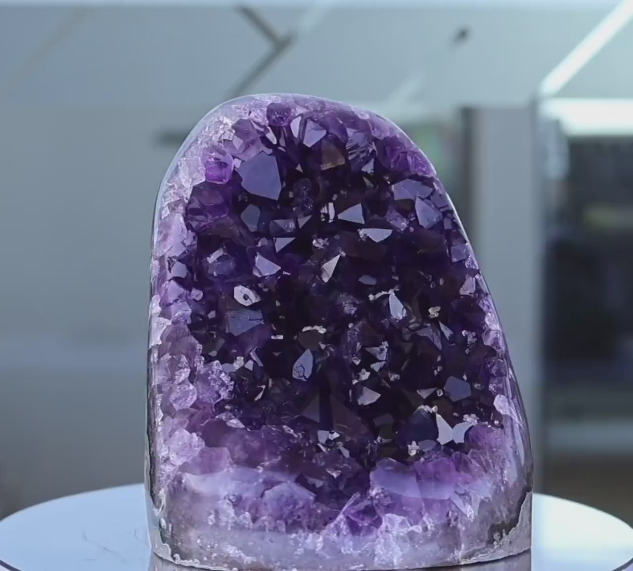 Amethyst Geode, Purple Amethyst Crystal, Natural Crystal Cluster, Raw Amethyst, Purple Crystal, Quartz Crystal, Crystal Decor, 709g