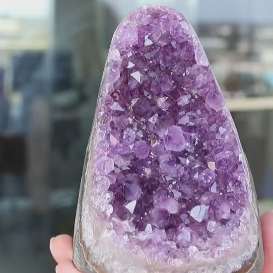 Amethyst Geode, Amethyst Crystal Cluster, Natural Purple Crystal, Druzy Quartz, Raw Amethyst, Crystal Decor, 742g